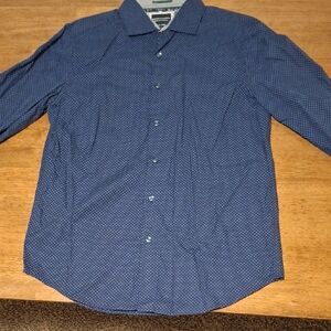 Denim & Flower Navy Button Down Shirt